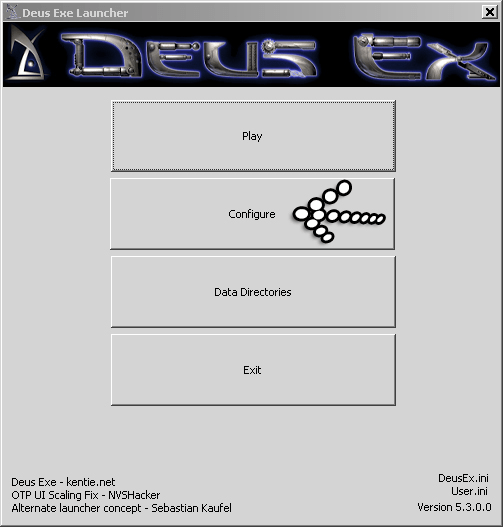 Deus Ex Configure Button